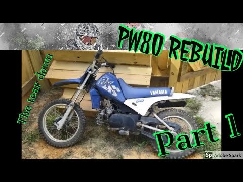 Yamaha PW80 rebuild the tear down Part 1