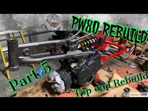 Yamaha PW80 top end rebuild