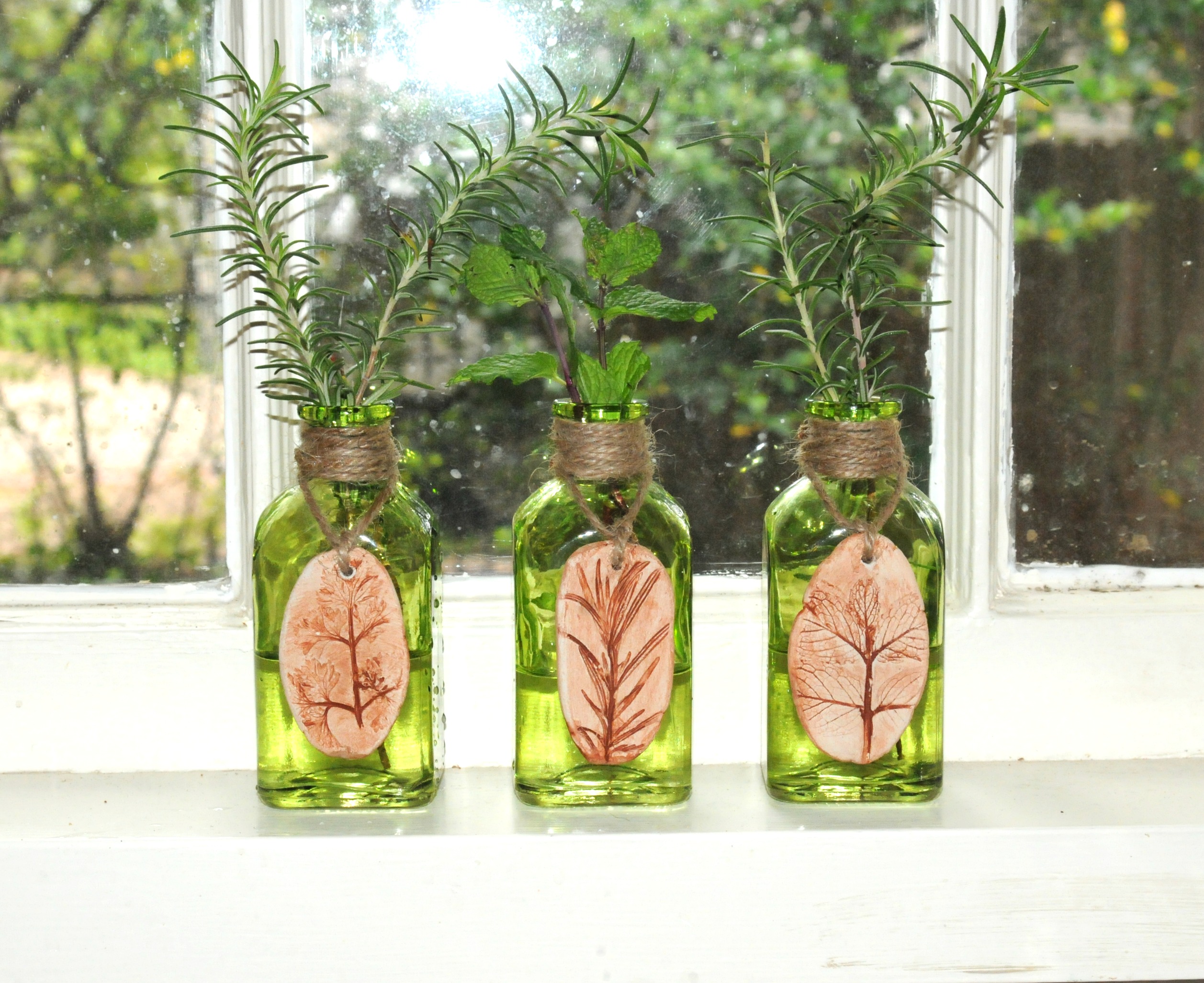 air drying clay project herb garden pendants.jpg