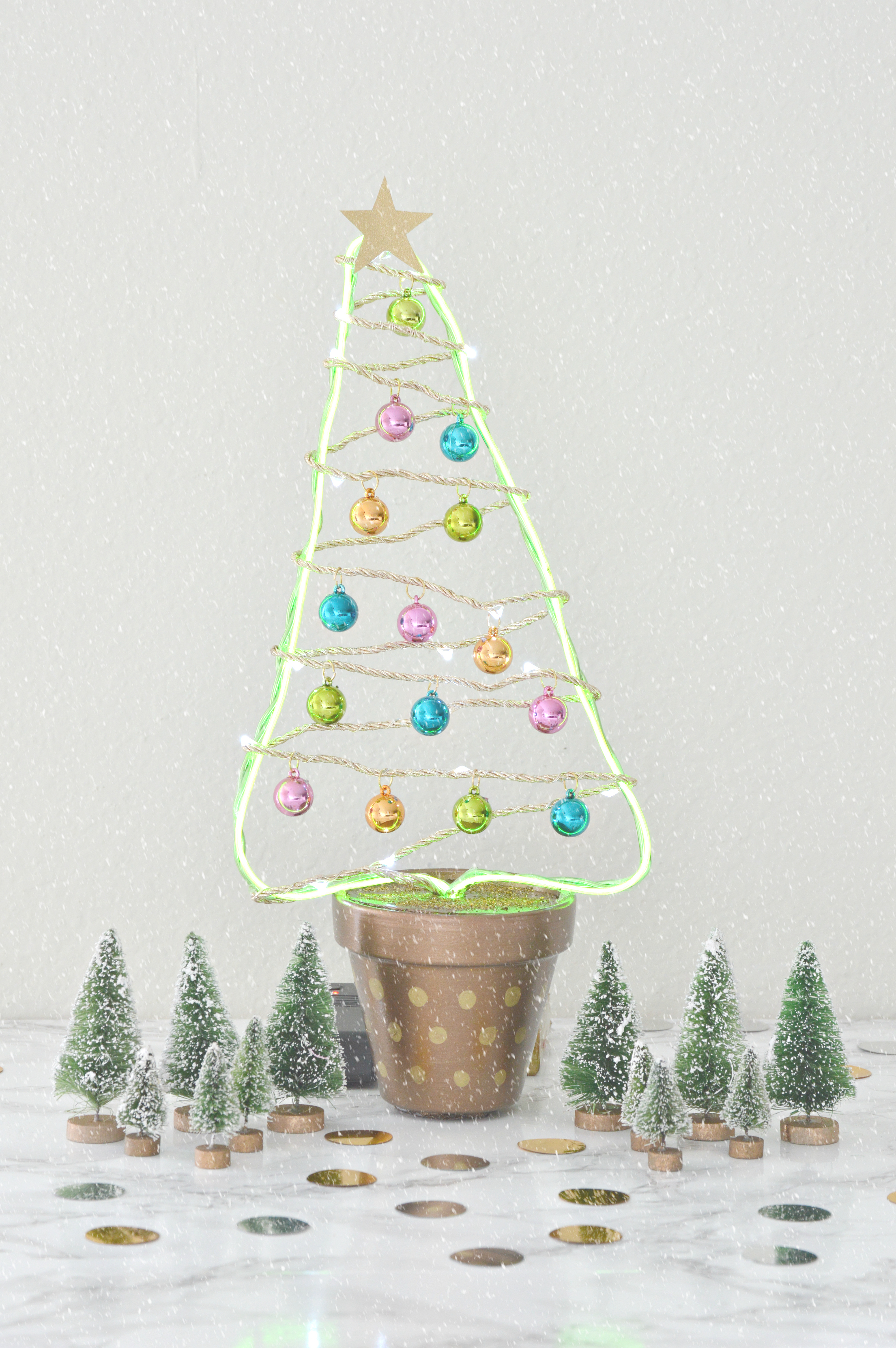 christmas decor idea flower pot christmas tree.jpg