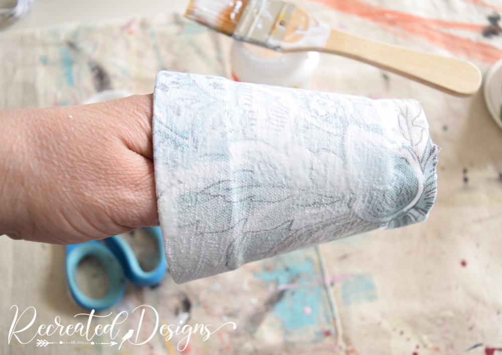 cover-plastic-flower-pots-mod-podge-fabric-country-chic-decor-Recreated-Designs.jpg