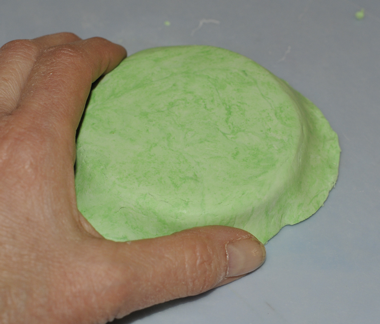 covering an object with self hardening clay.JPG