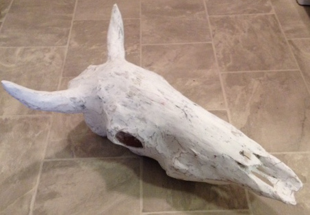 cow skull drywall.JPG