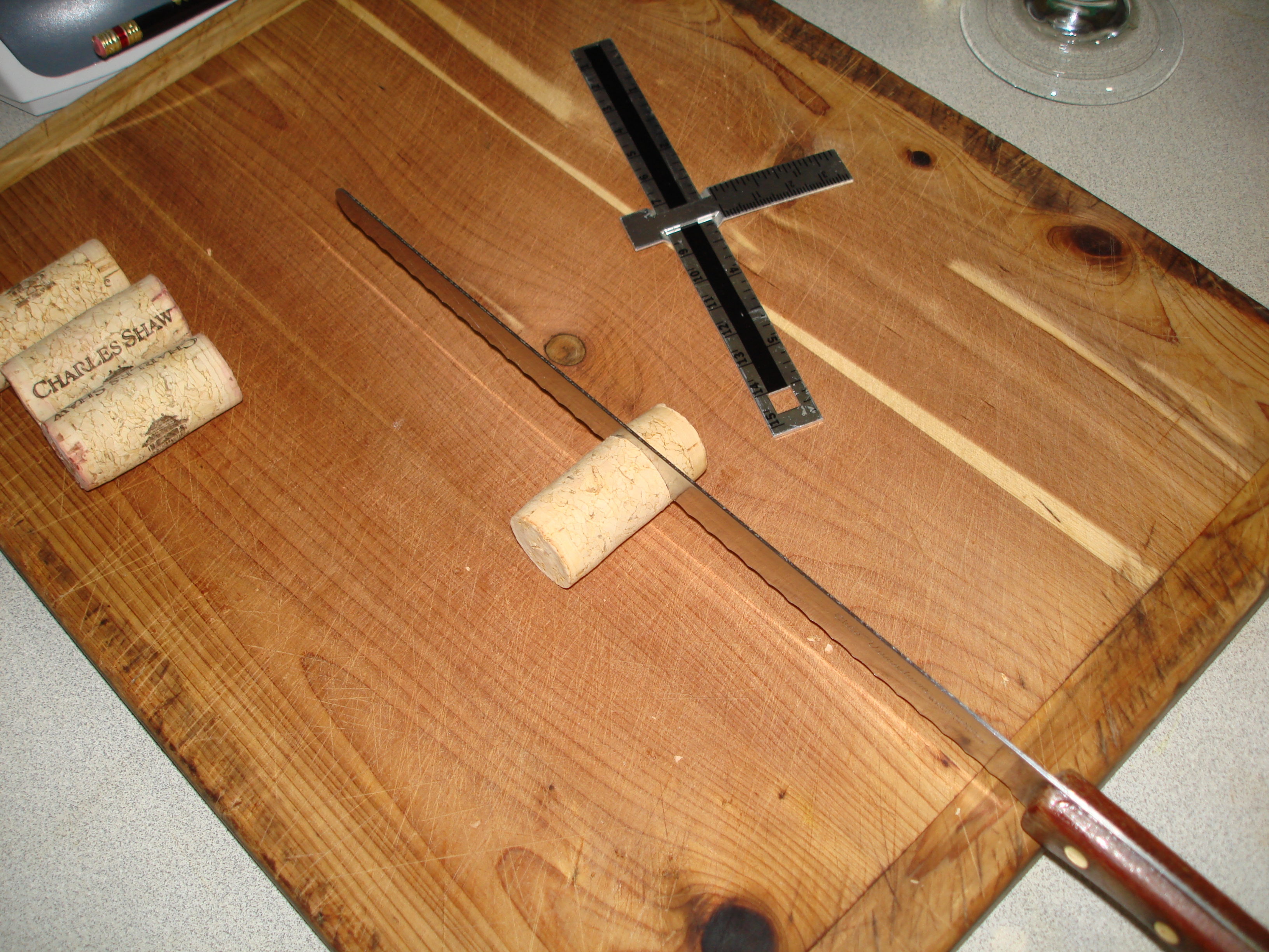 cutting cork beads.JPG