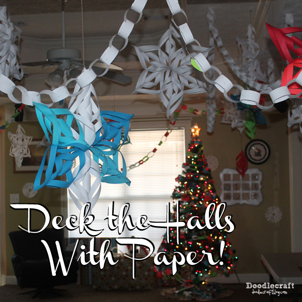 deck the halls with paper Christmas decor on the cheap.jpg