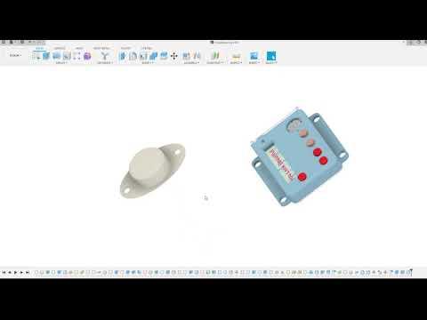 design of toy insulin pump in fusion360