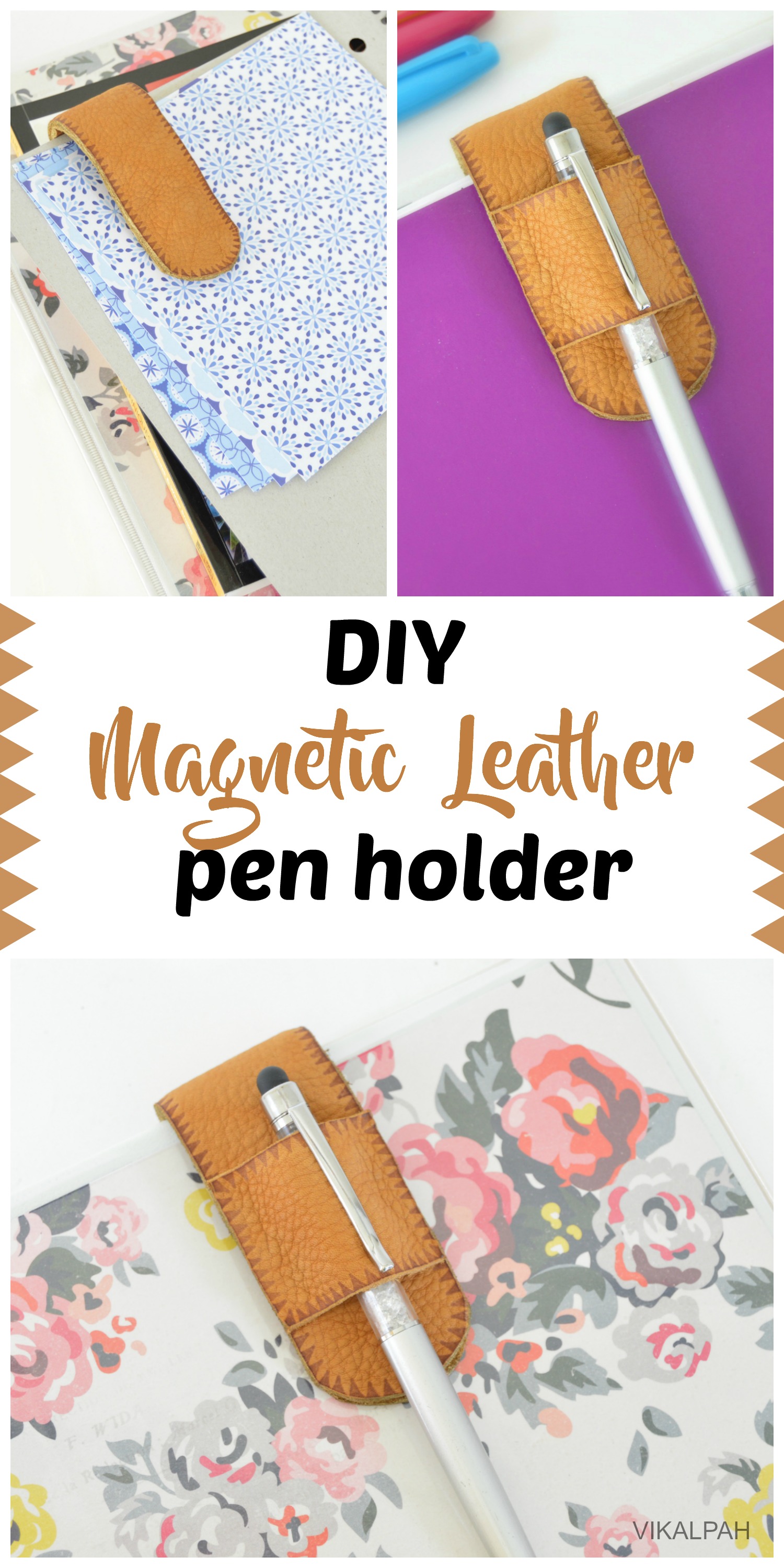 diy magnetic leather pen holder.jpg