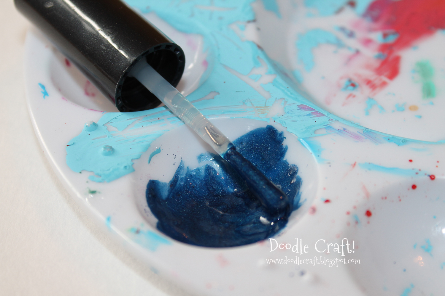 diy tardis blue nail polish.jpg