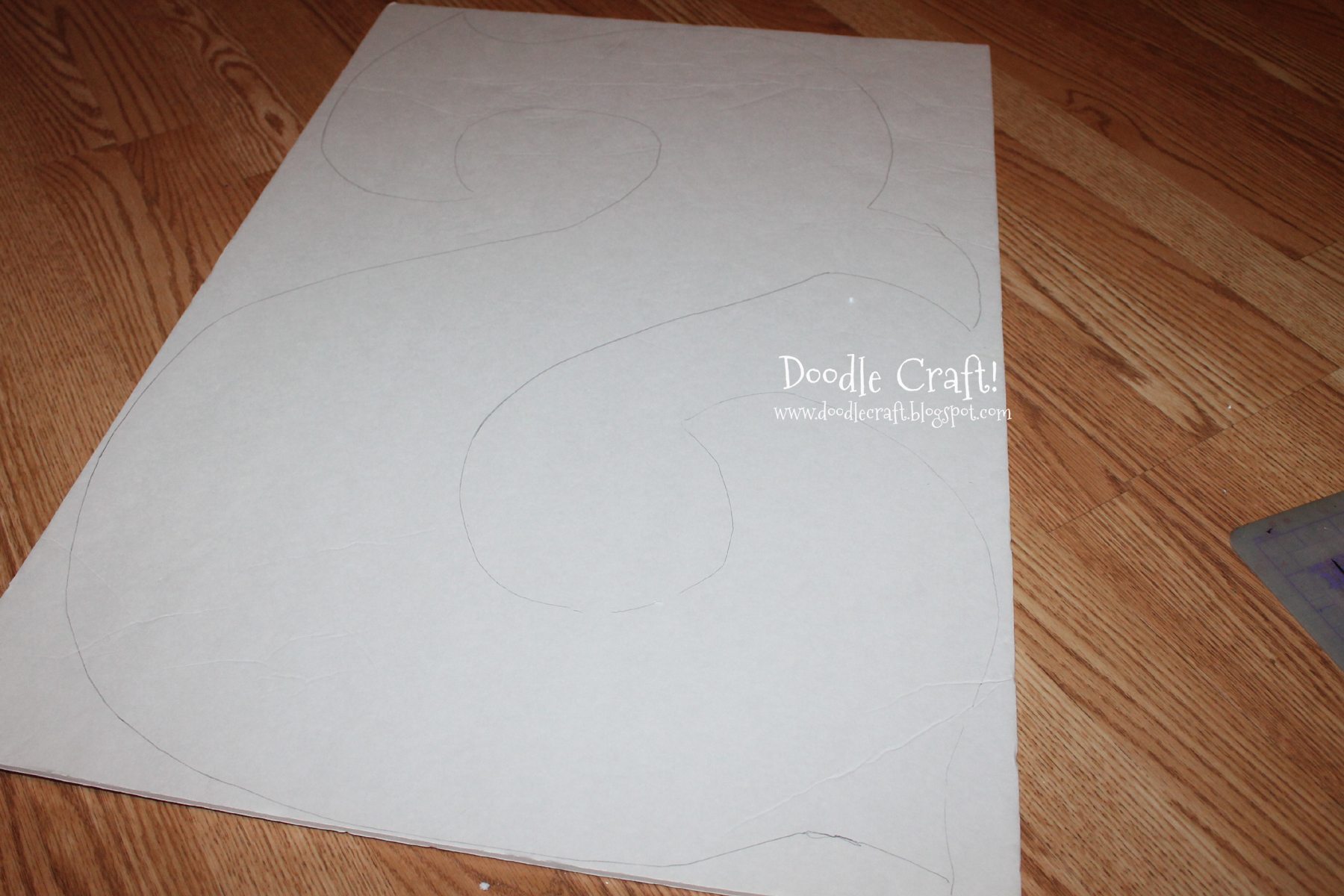dollar store crafts monogram cardboard foamcore foam core duct tape.jpg