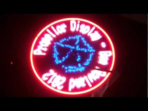 dsPIC Propellor Clock POV display with 3D shape processing