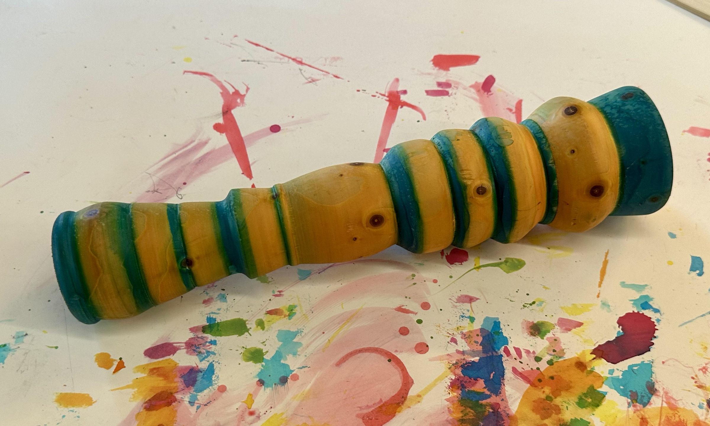 dye on pine turning.jpeg