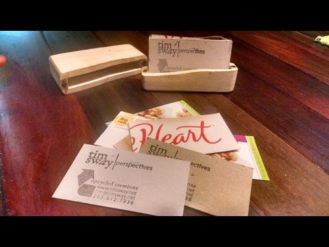 easy upcycled homemade business cards by tim sway perspectives