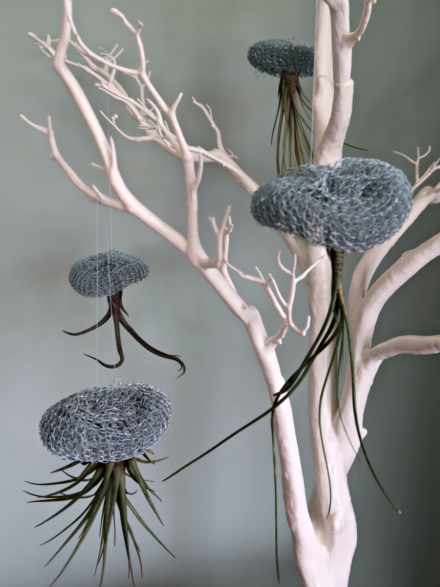 how to make adorable air plant and wire jellyfish 20.jpg