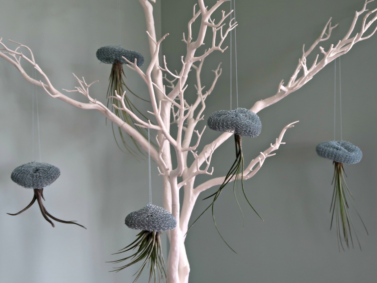 how to make adorable air plant and wire jellyfish 25.jpg