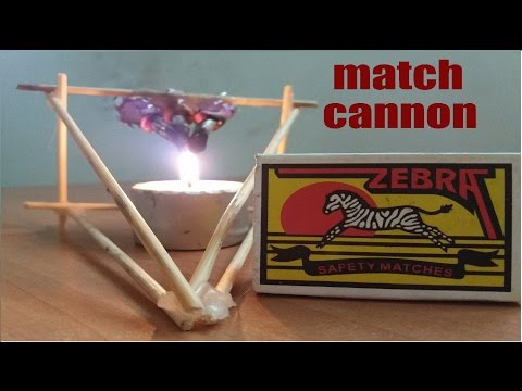 how to make match cannon | homemade