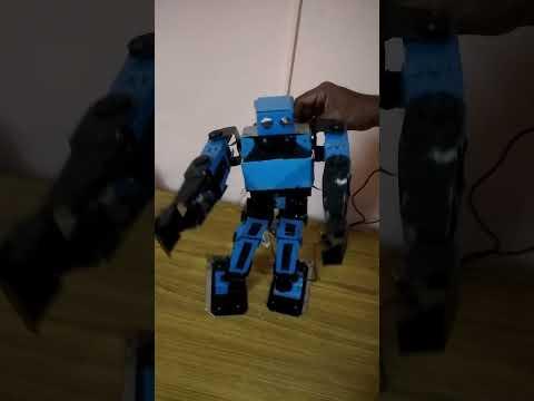 humanoid robot. exercise