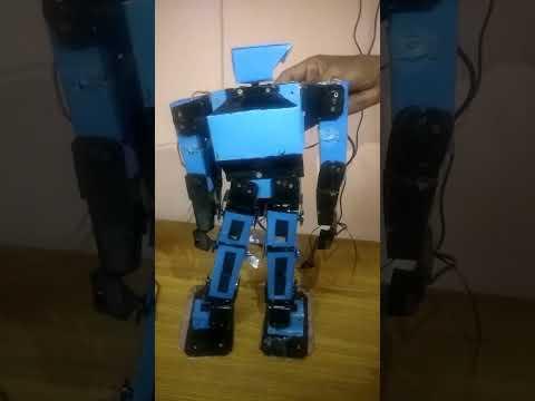 humanoid robot. head rotating.