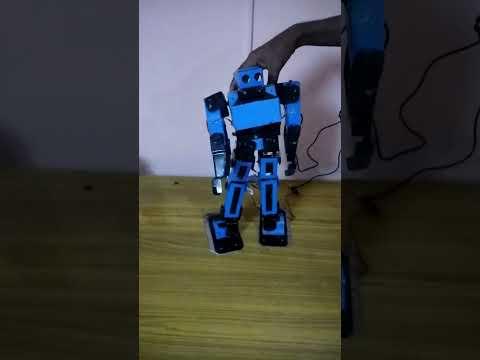 humanoid robot. shake hand.