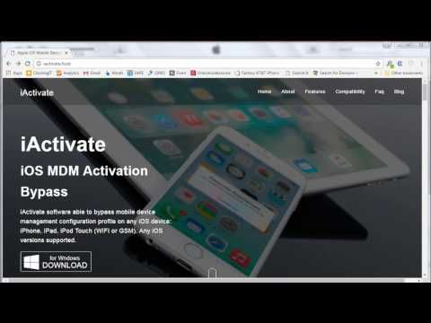 iOS Mobile Device Management (MDM) Lock Bypass [iActivate]