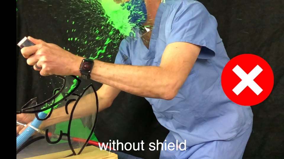 intubation shield