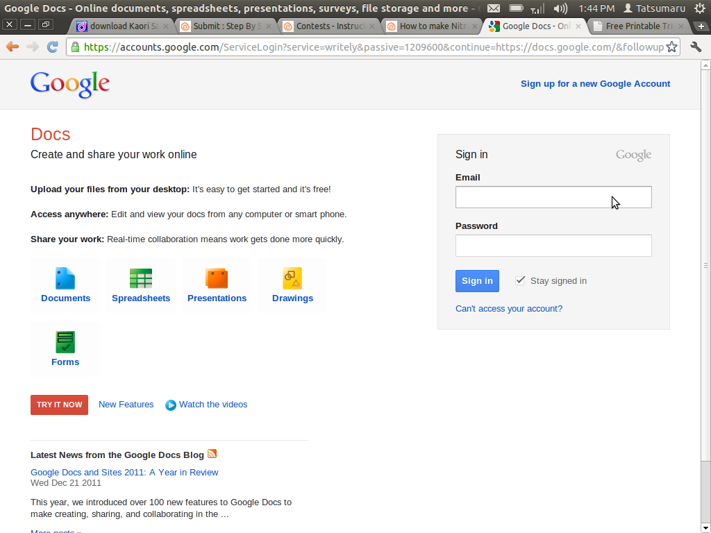 login your google account.png