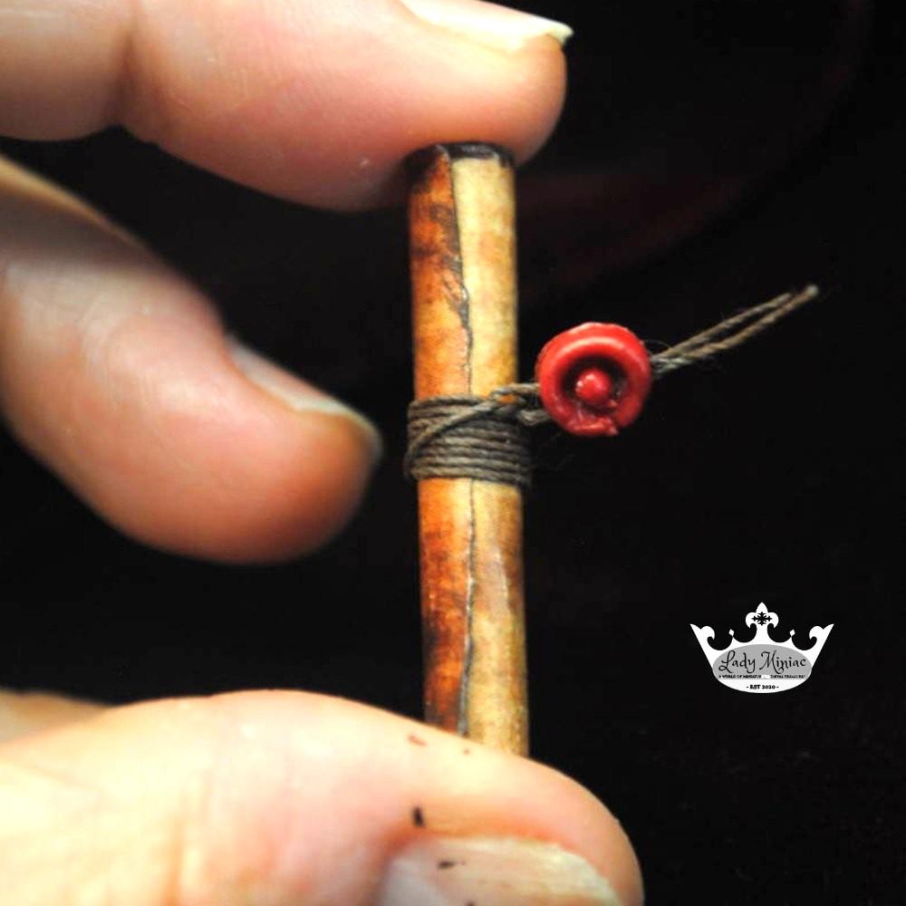 mini medieval scroll with red wax seal and twine.jpeg