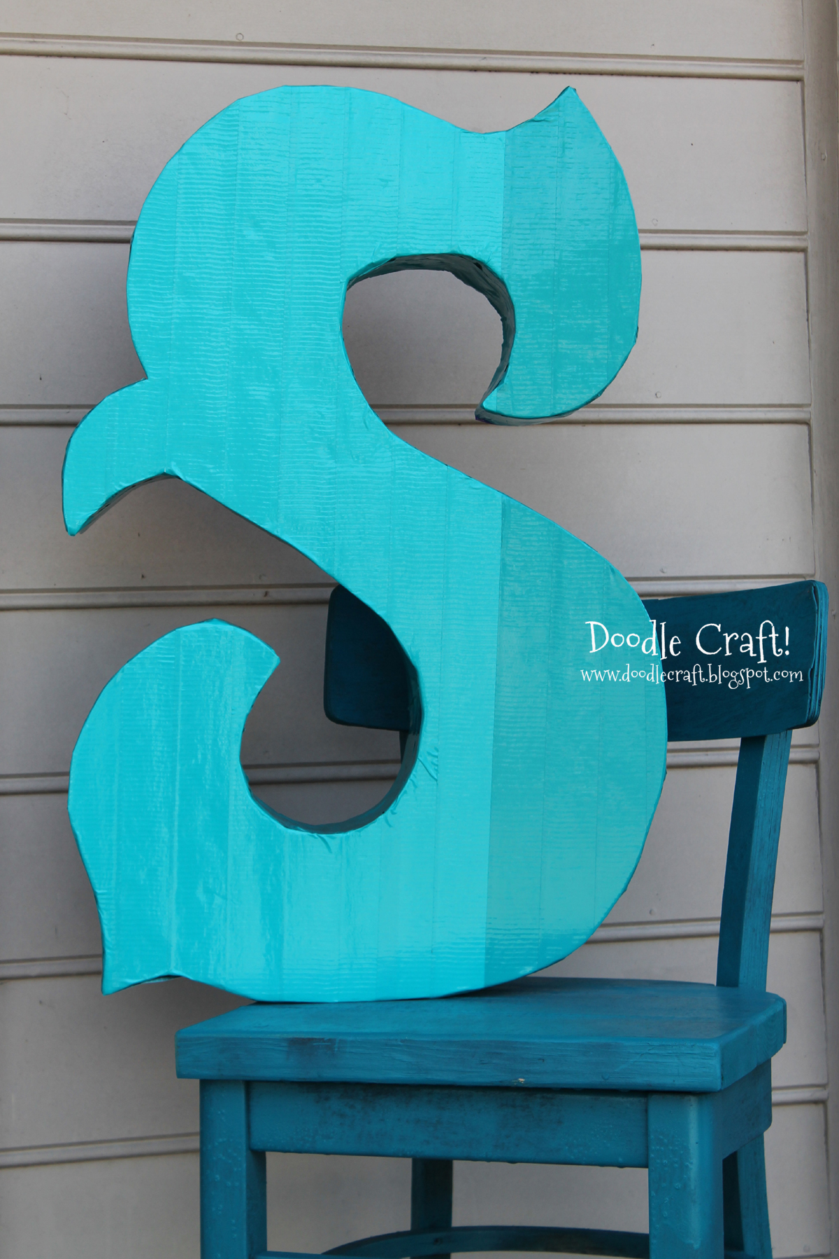 monogram duct tape and cardboard contest tutorial winner diy.jpg