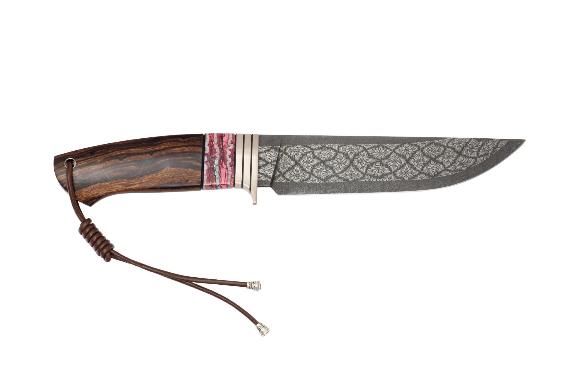 mosaic Damascus knife.jpeg