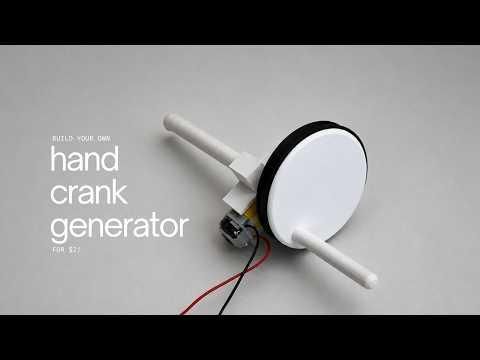 my DIY hand crank generator