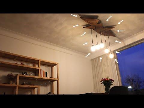 myFurniture #3: How to - Turning an Old Teak Coffee Table into a Ceiling Lamp