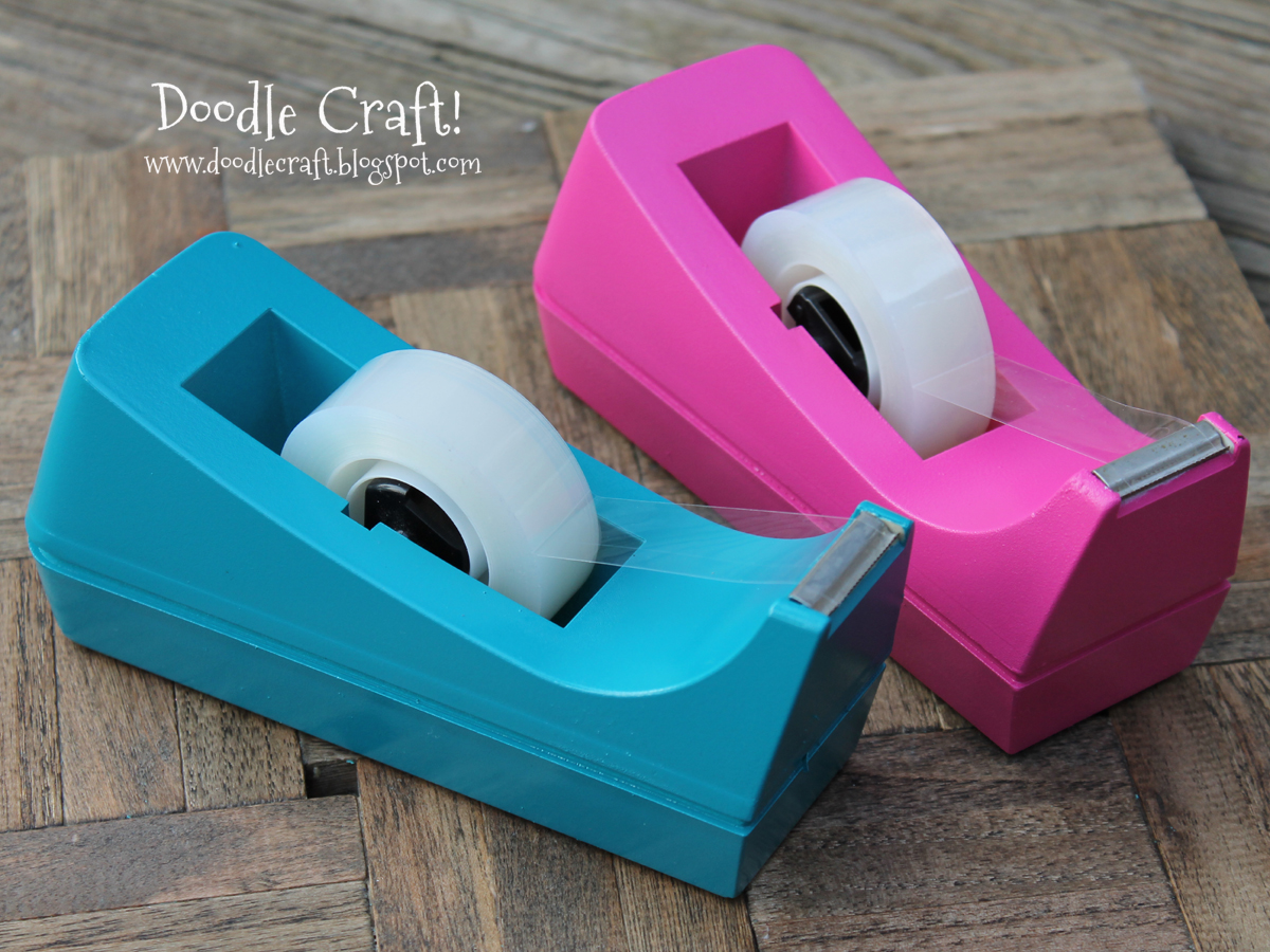 poppin teal and hot pink tape dispensers upcycle updo school supplies office awesome.jpg