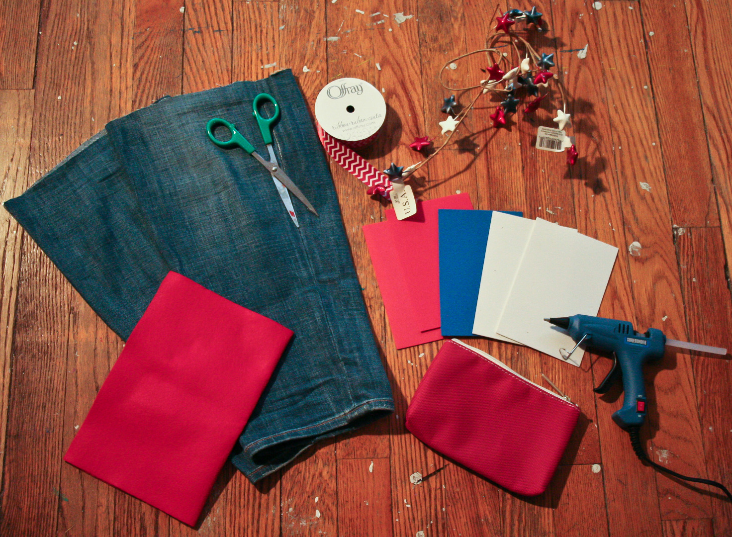 red white and blue jean purse materials.jpg