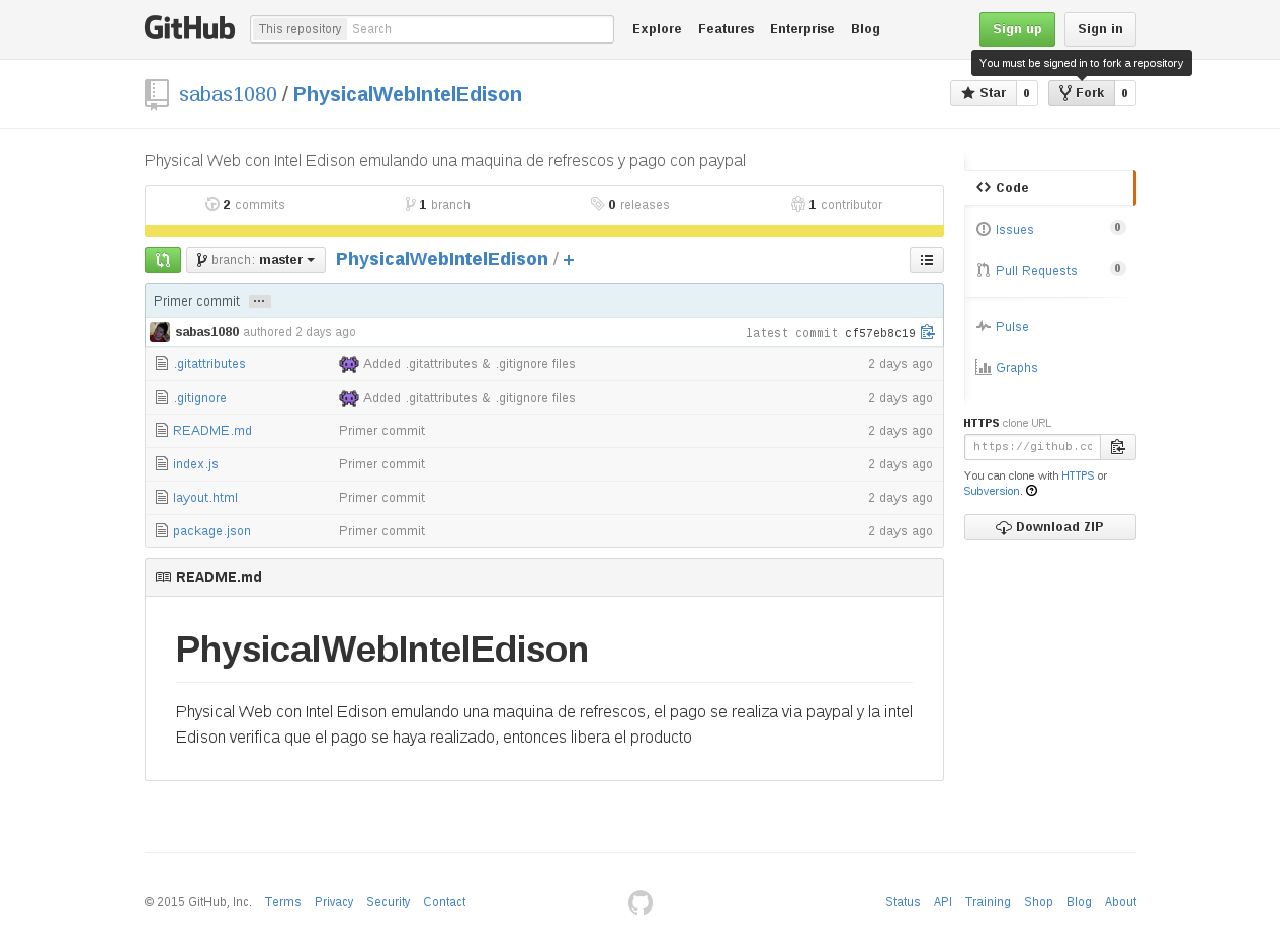 sabas1080 PhysicalWebIntelEdison &middot; GitHub.png