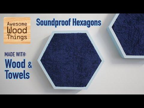 sound proofing hexagon wall art