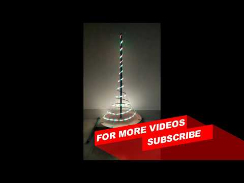 spiral led christmas tree