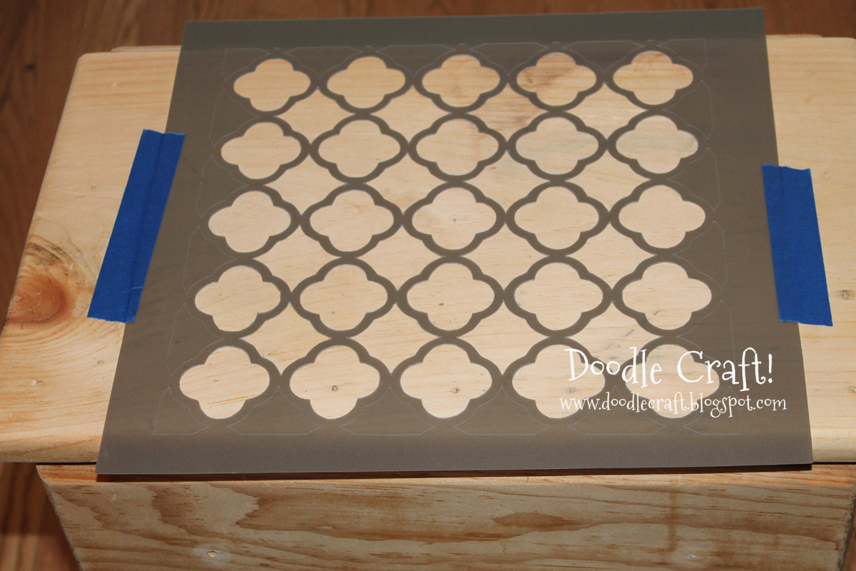 stencil the nightstand mark the center and tape down.jpg