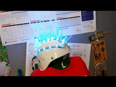 techno mohawk with arduino, ATtiny85, WS2812, RGB LED strip, #tinkeringstudio