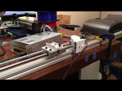 testing linear scew rail