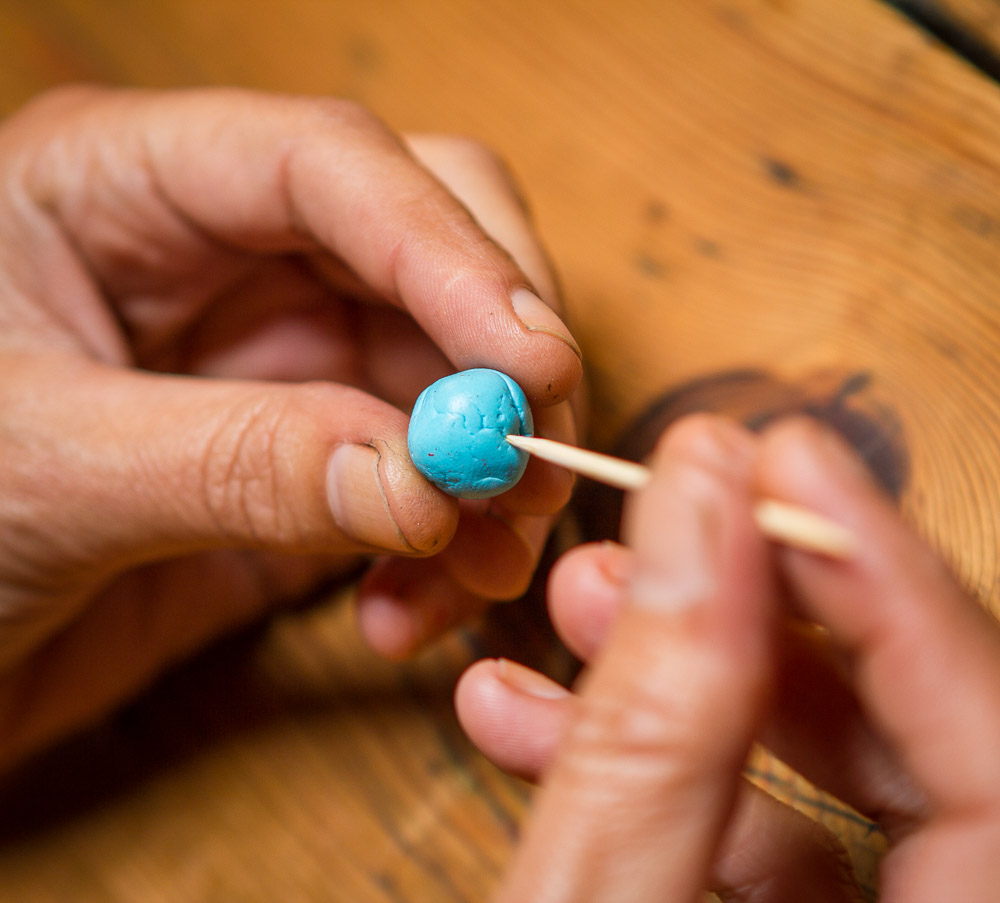 turquoise clay beads necklace-9105.jpg