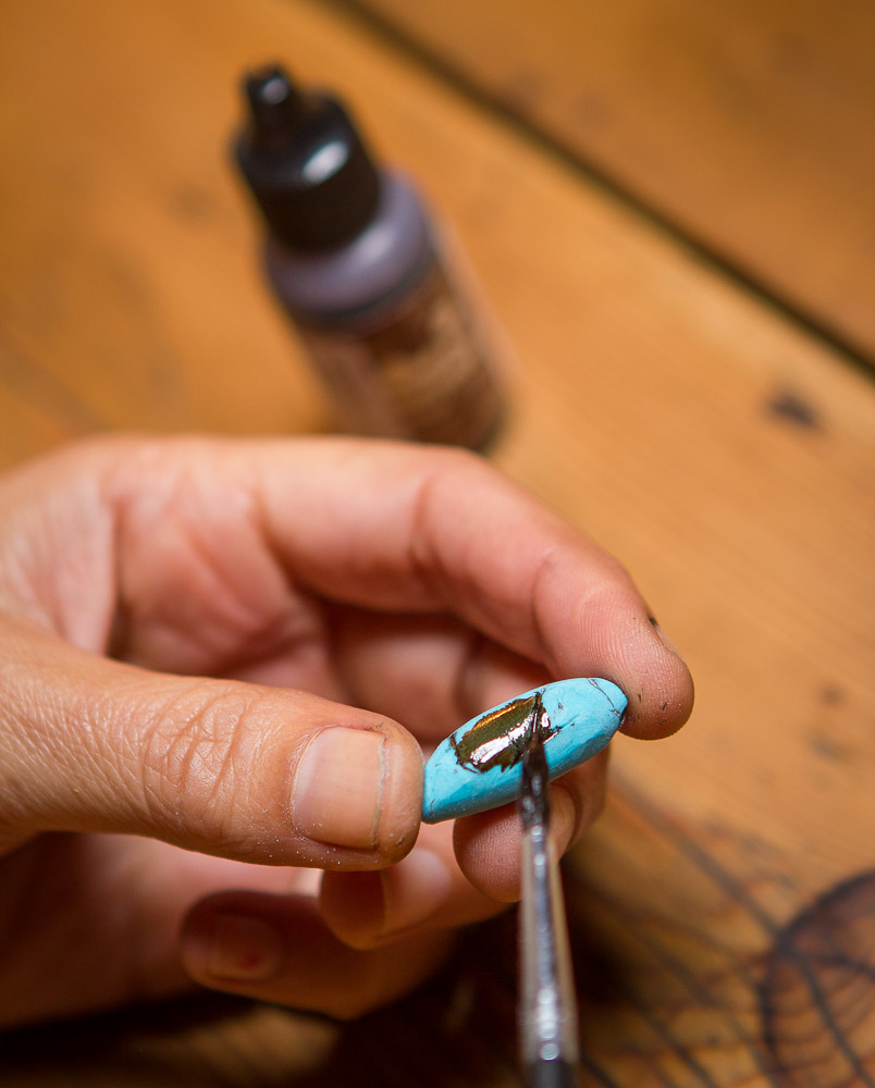 turquoise clay beads necklace2-9116.jpg