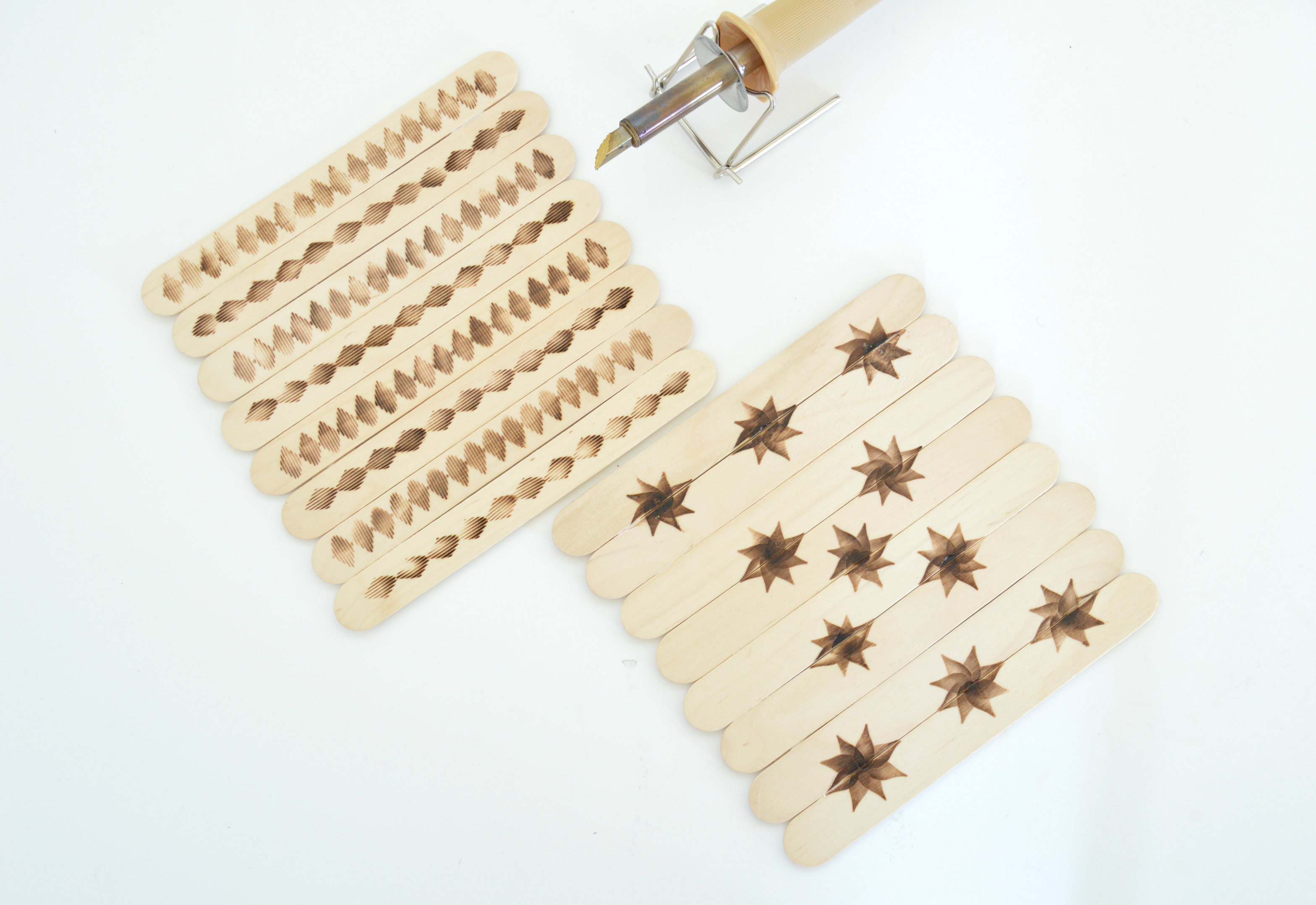 wood burning popscile sticks coasters.jpg