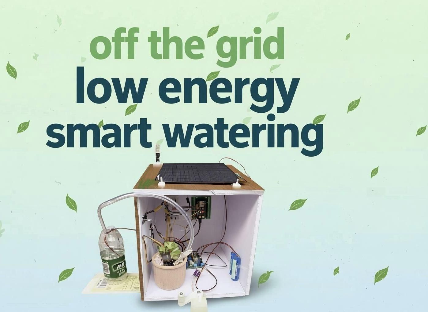 Off-Grid Solar and Hand-Crank Smart Watering System
