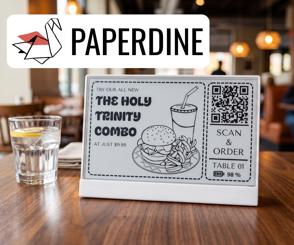 PaperDine: Touch-Free Restaurant Management System