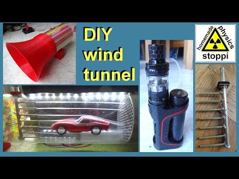 DIY wind tunnel to visualize the flow lines like Ferrari or Mercedes - Windkanal für Strömungslinien