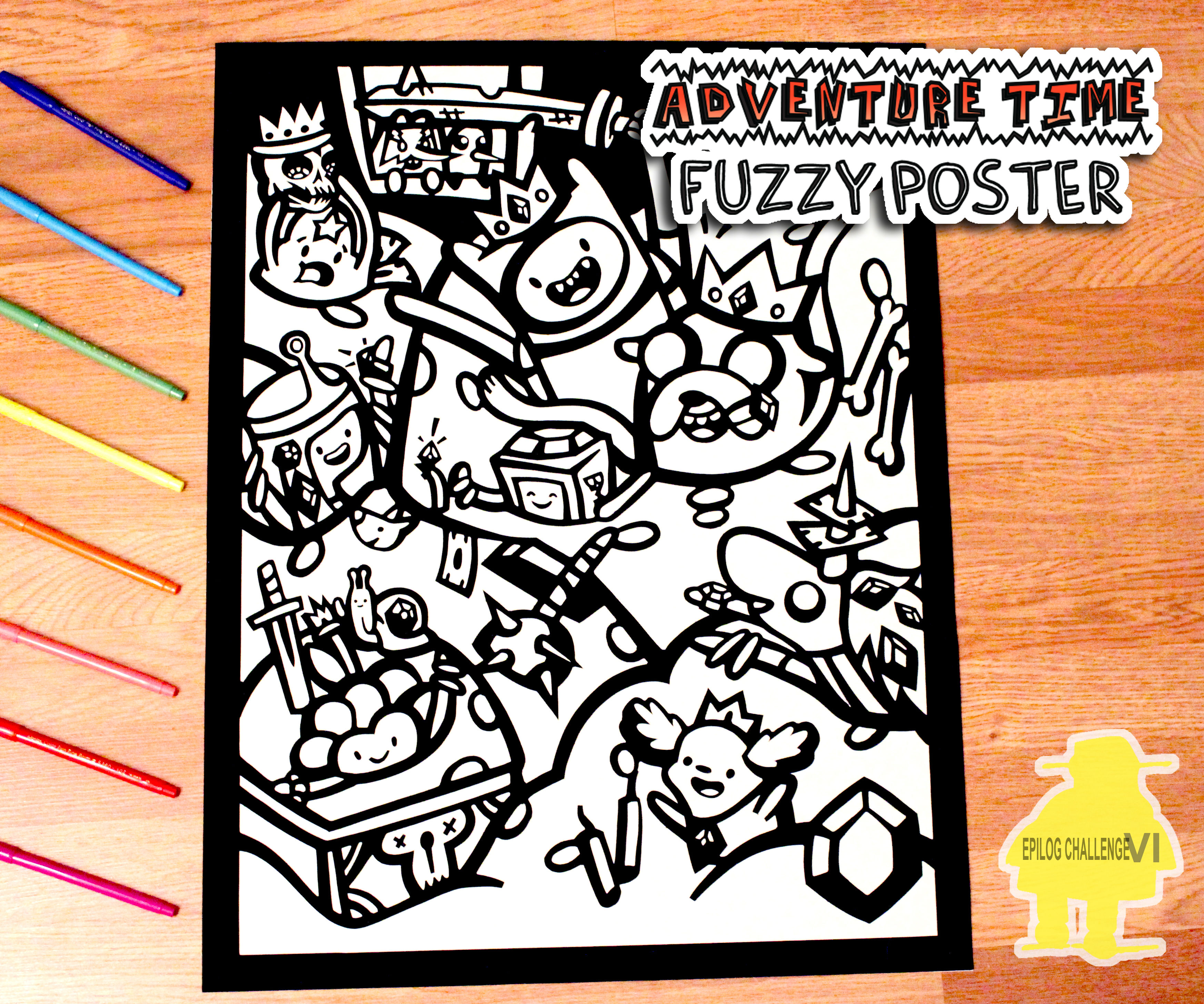 Adventure Time Fuzzy Velour Poster