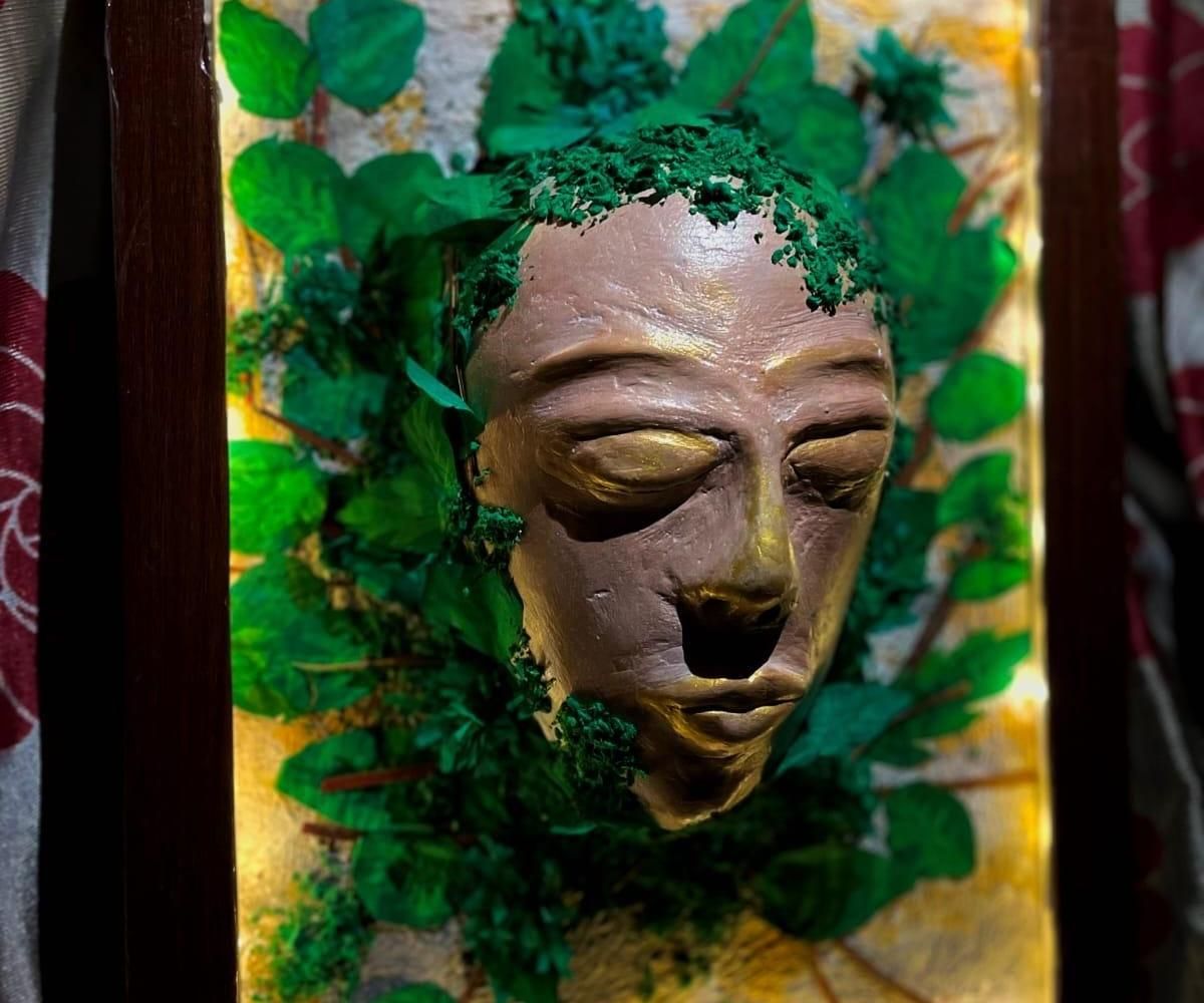 Nature's Embrace🍃✨ : a Green Inspired Artwork
