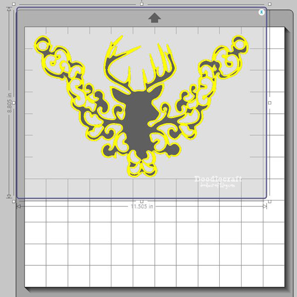 deer head trophy stag filigree gold shrink plastic shrinky dinks easy diy craft necklace shimmer metallic (13).jpg