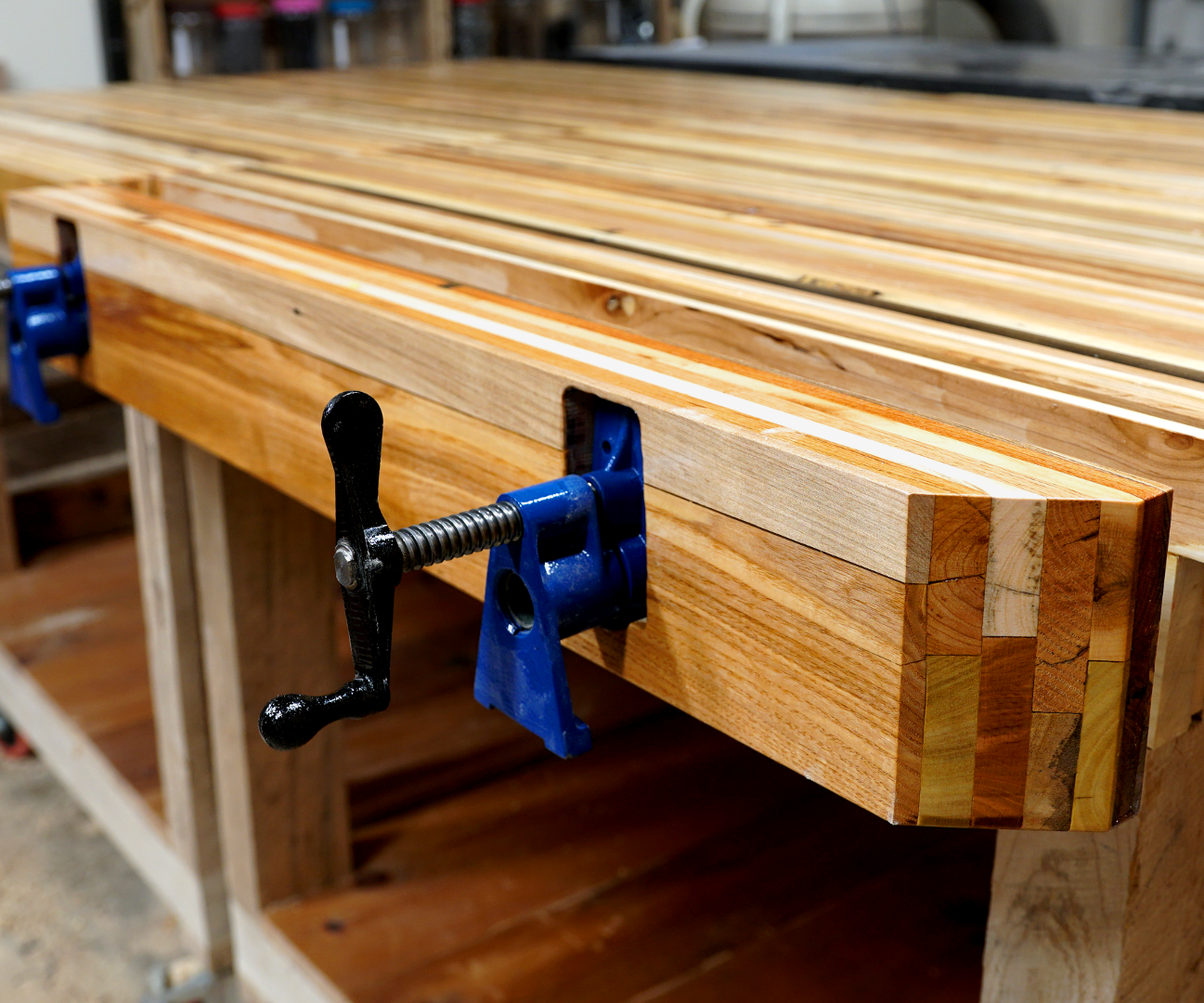 Pallet Wood Pipe Clamp Workbench Vise