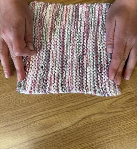 Easy to Make Knitted Dishcloth
