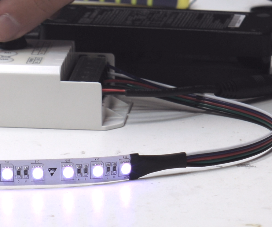 Soldering RGBW and RGB LED Strip Tape